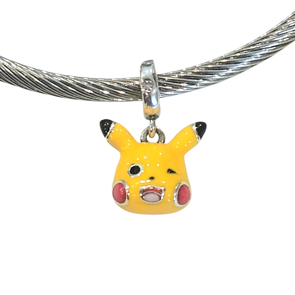 LINX Discontinued Sterling Silver Pokémon Pikachu Dangle  Bracelet Pendant Charm - Picture 2 of 4